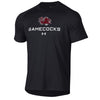 BLACK GAMECOCKS WITH BIRD UA T-SHIRT