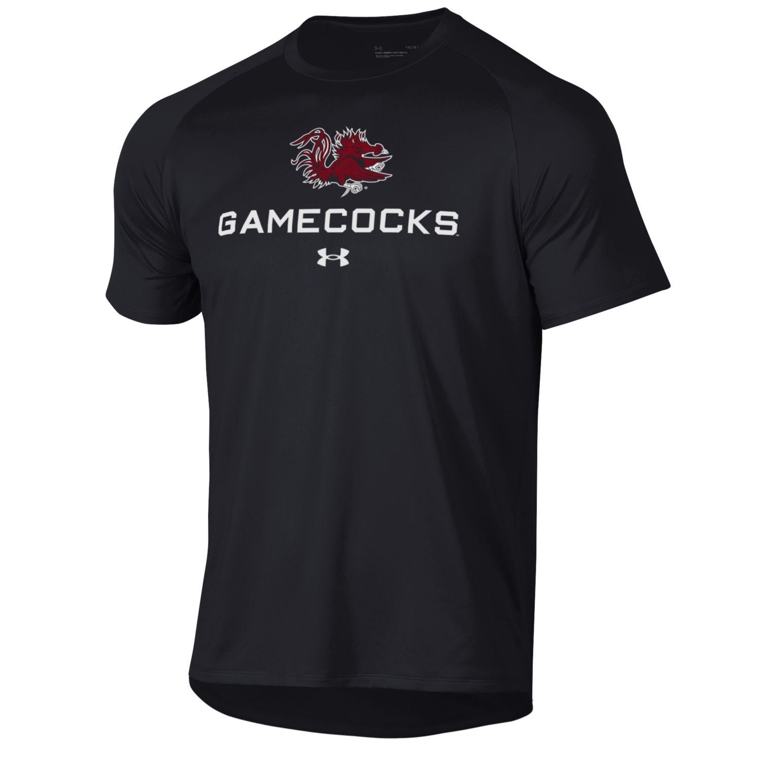 BLACK GAMECOCKS WITH BIRD UA T-SHIRT