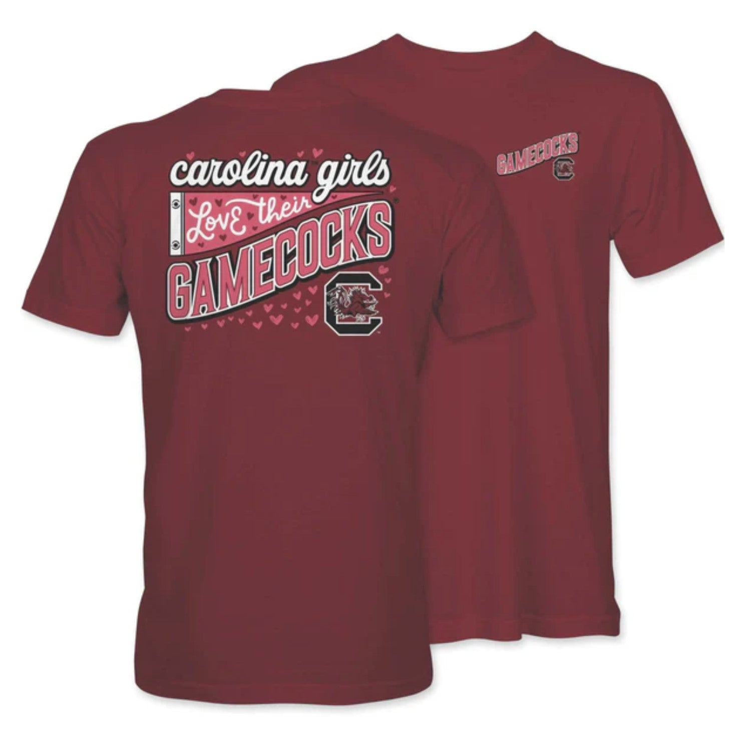 SOUTH CAROLINA GAMECOCKS GARNET CAROLINA GIRL TEE