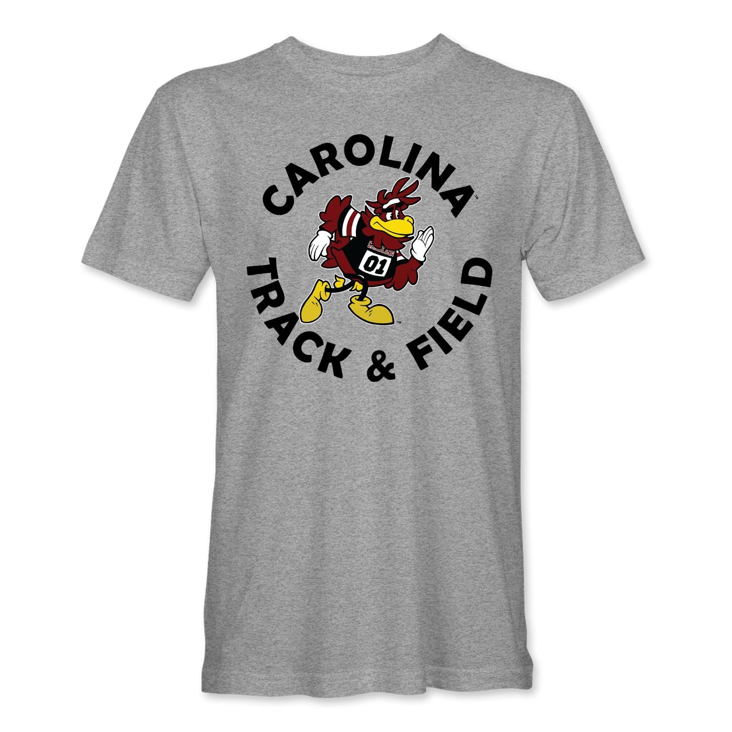 SOUTH CAROLINA GAMECOCKS GRAY COCKY TRACK &amp; FIELD TEE