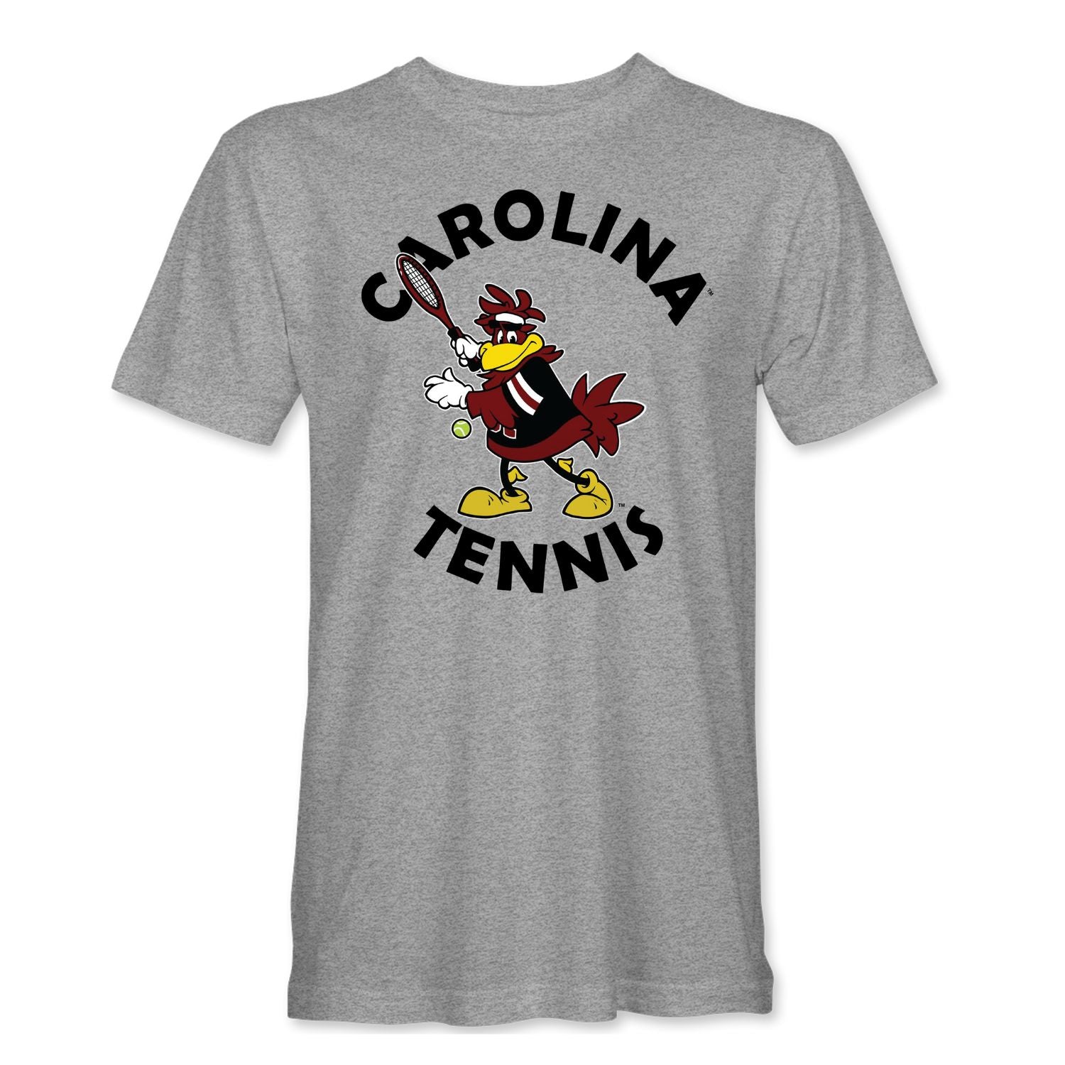 SOUTH CAROLINA GAMECOCKS GRAY COCKY TENNIS TEE
