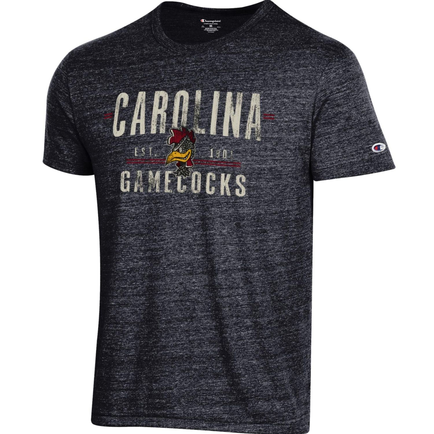 SOUTH CAROLINA GAMECOCKS CHAMPION BLACK VAULT GAMECOCK TRI BLEND TEE