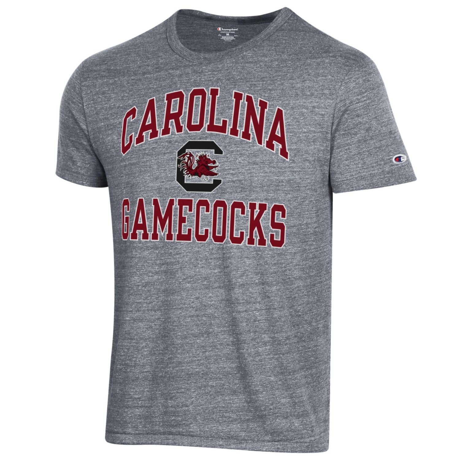 SOUTH CAROLINA GAMECOCKS CHAMPION GRAY ARCH CAROLINA GAMECOCKS TRI BLEND TEE
