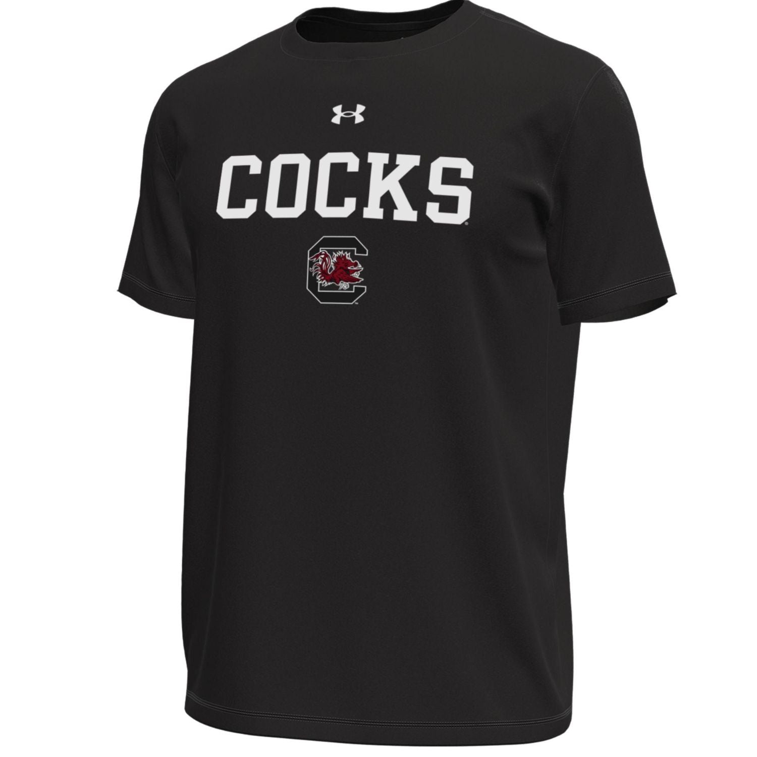 SOUTH CAROLINA GAMECOCKS UA BLACK TECH COCKS TEE