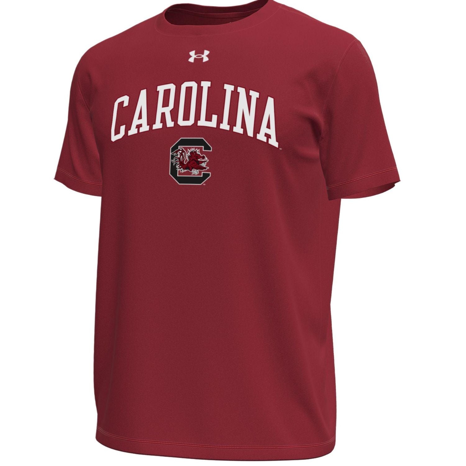 SOUTH CAROLINA GAMECOCKS UA GARNET ARCH CAROLINA TECH TEE