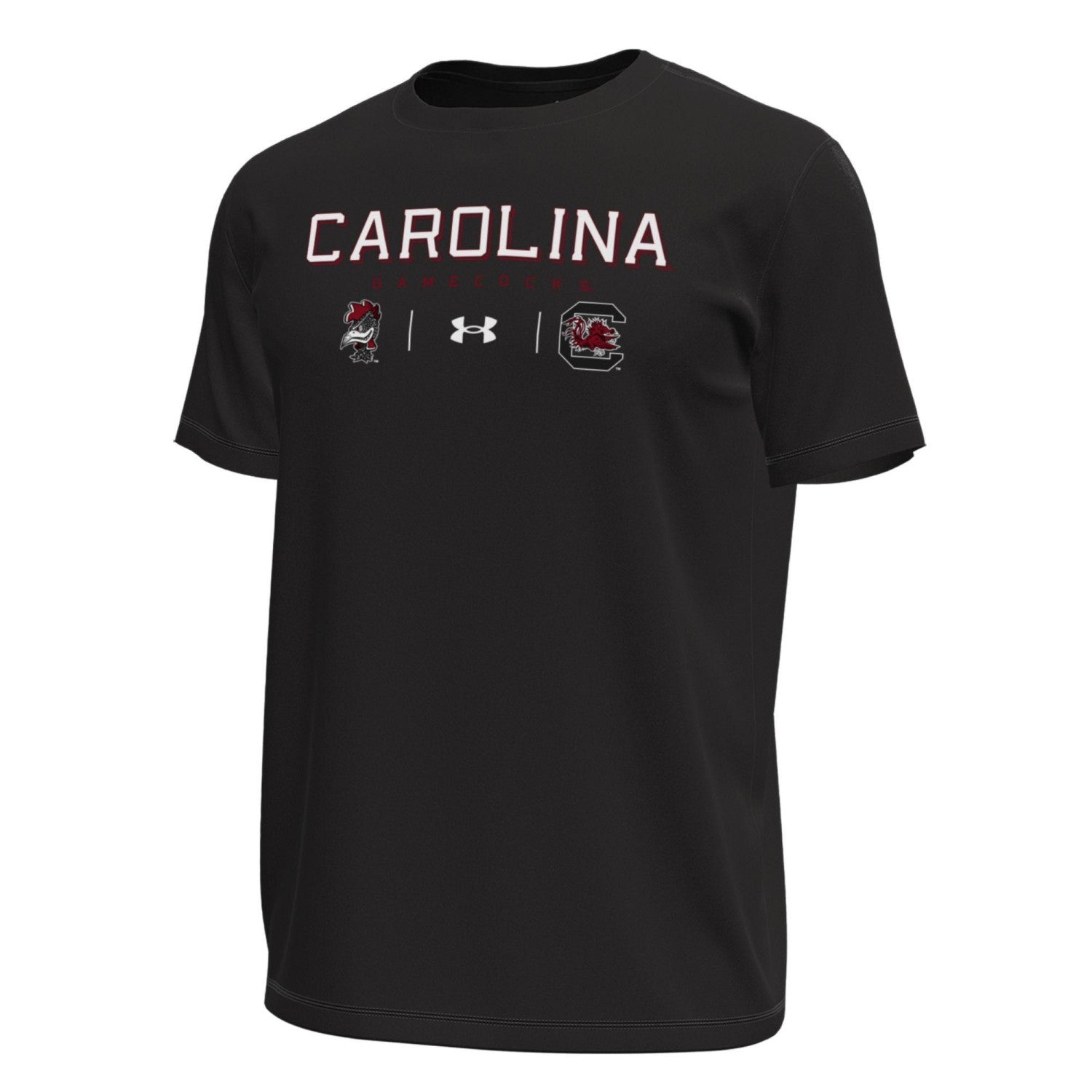 SOUTH CAROLINA GAMECOCKS BLACK VAULT WITH BLOCK C UA TEE