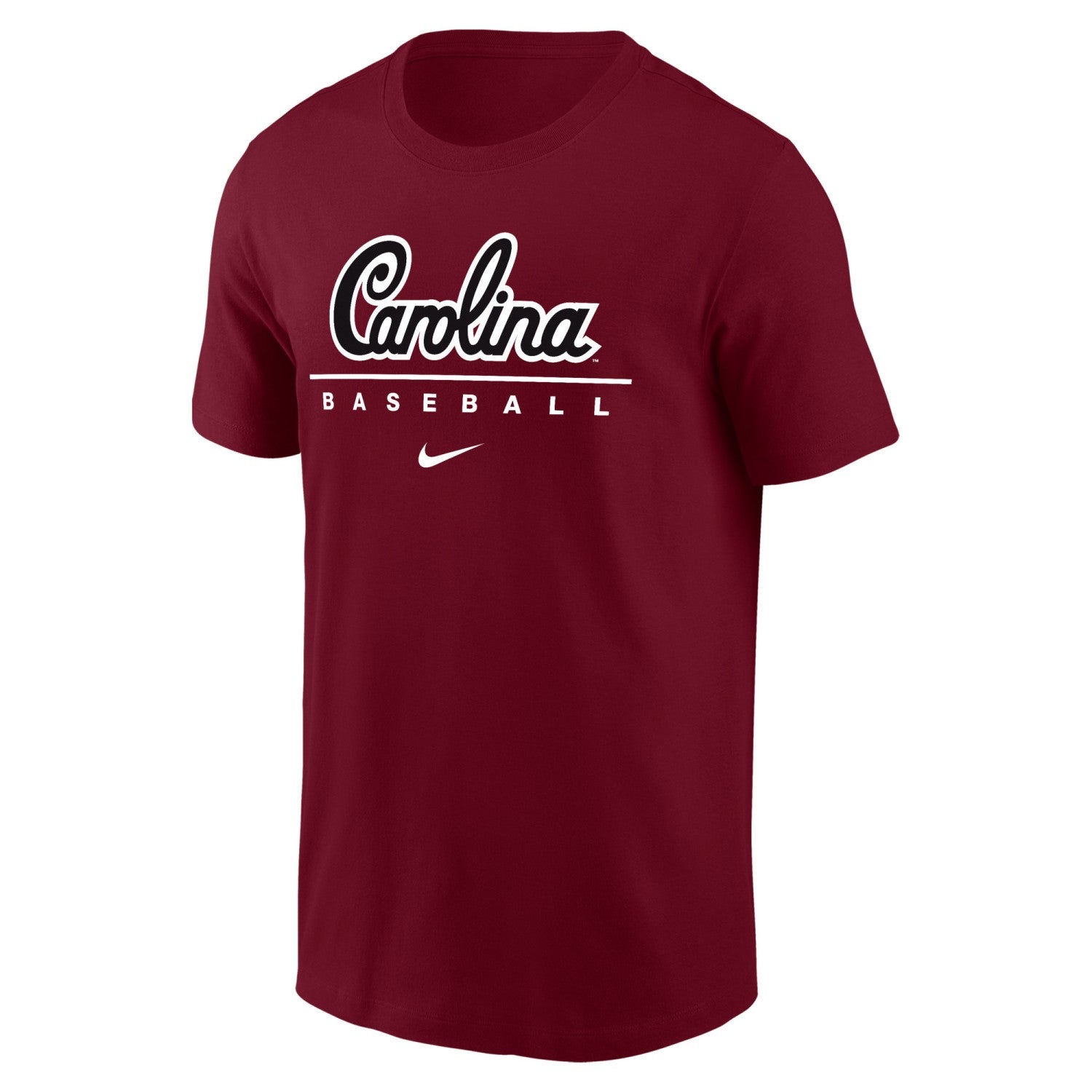 SOUTH CAROLINA GAMECOCKS GARNET SCRIPT CAROLINA BASEBALL NIKE DRI-FIT TEE