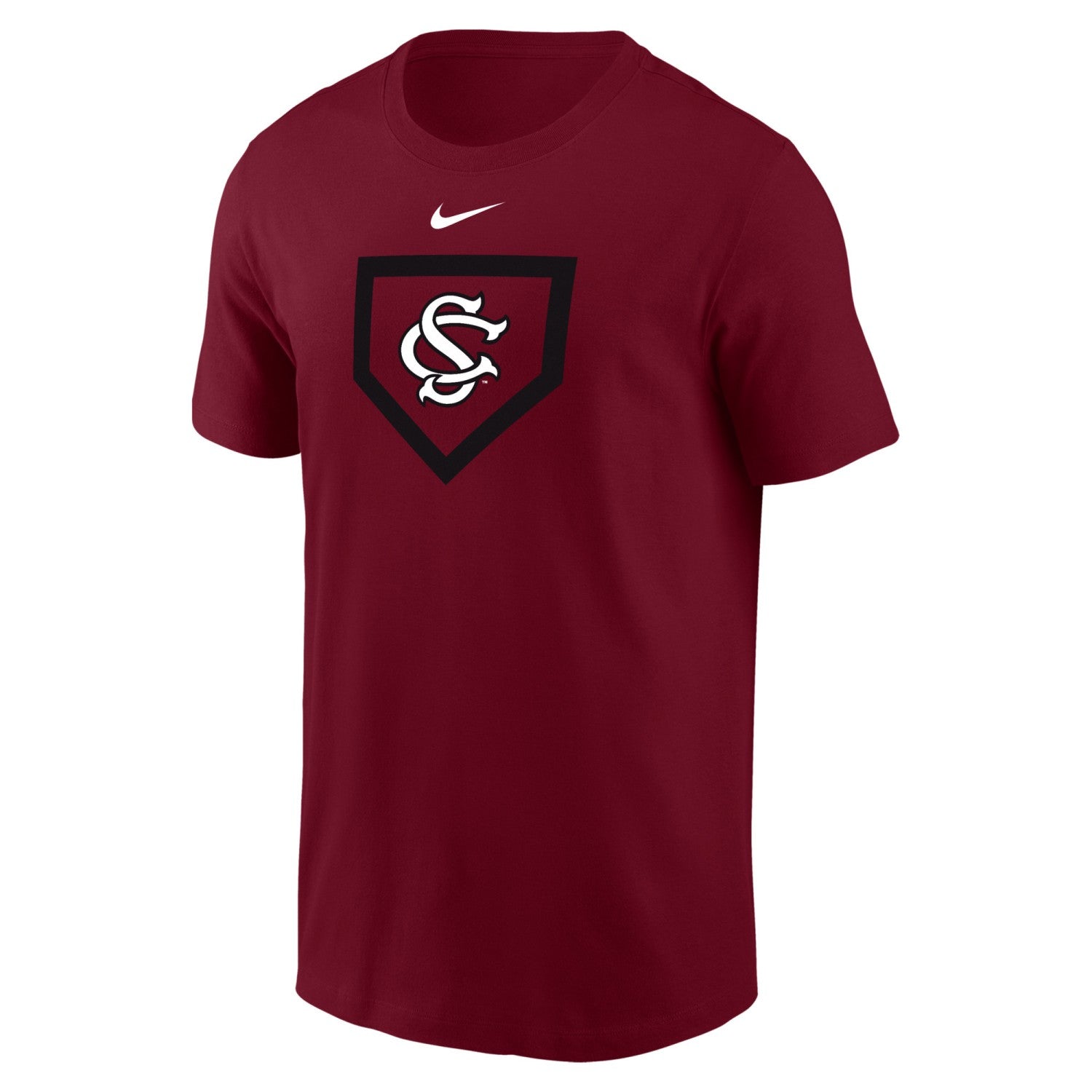 SOUTH CAROLINA GAMECOCKS GARNET HOME PLATE NIKE DRI-FIT TEE