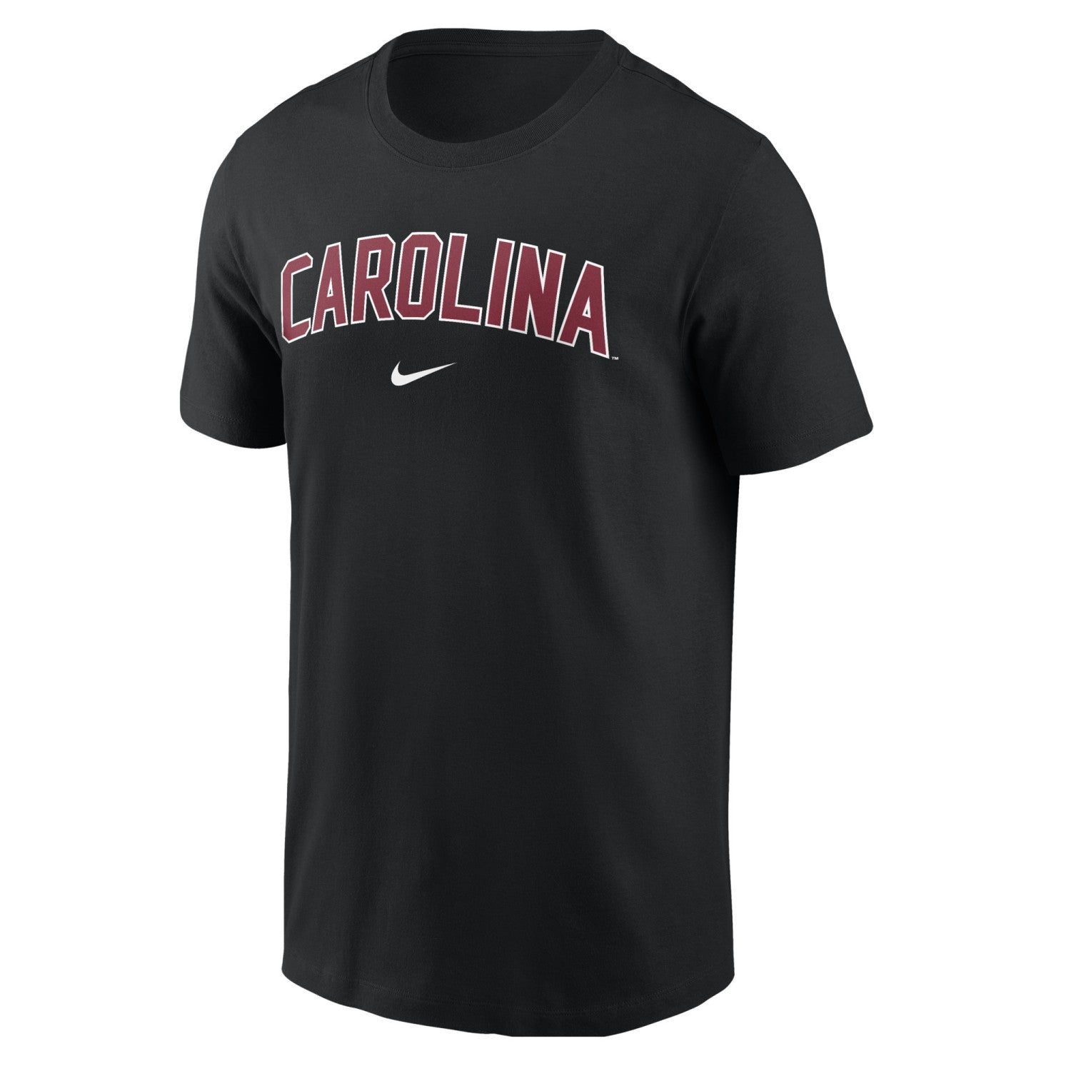 SOUTH CAROLINA GAMECOCKS BLACK ARCH CAROLINA NIKE CORE COTTON TEE