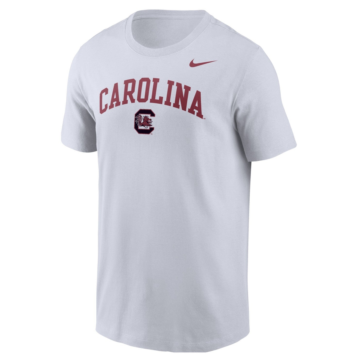 SOUTH CAROLINA GAMECOCKS WHITE ARCH CAROLINA NIKE CORE COTTON TEE