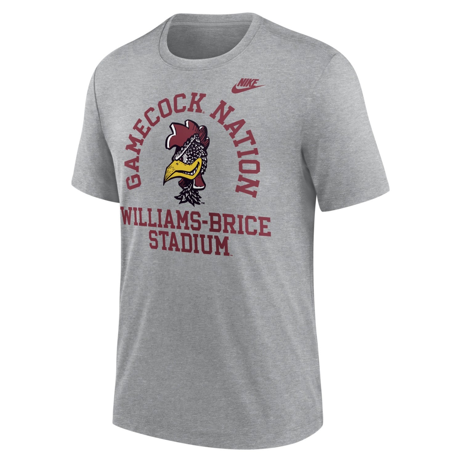 SOUTH CAROLINA GAMECOCKS GRAY GAMECOCK NATION VAULT TRIBLEND NIKE TEE