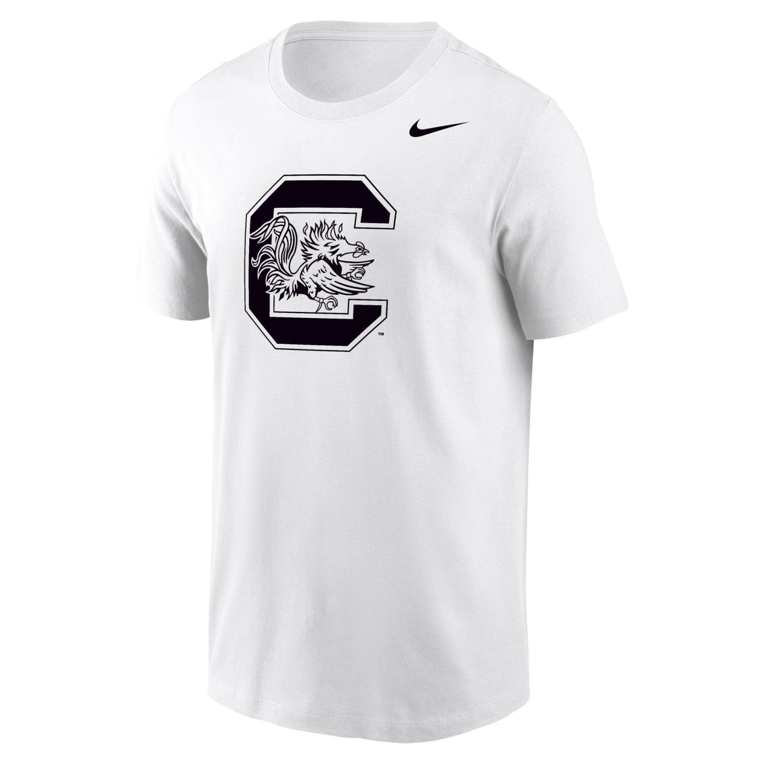 SOUTH CAROLINA GAMECOCKS WHITE BLOCK C NIKE LEGEND TEE