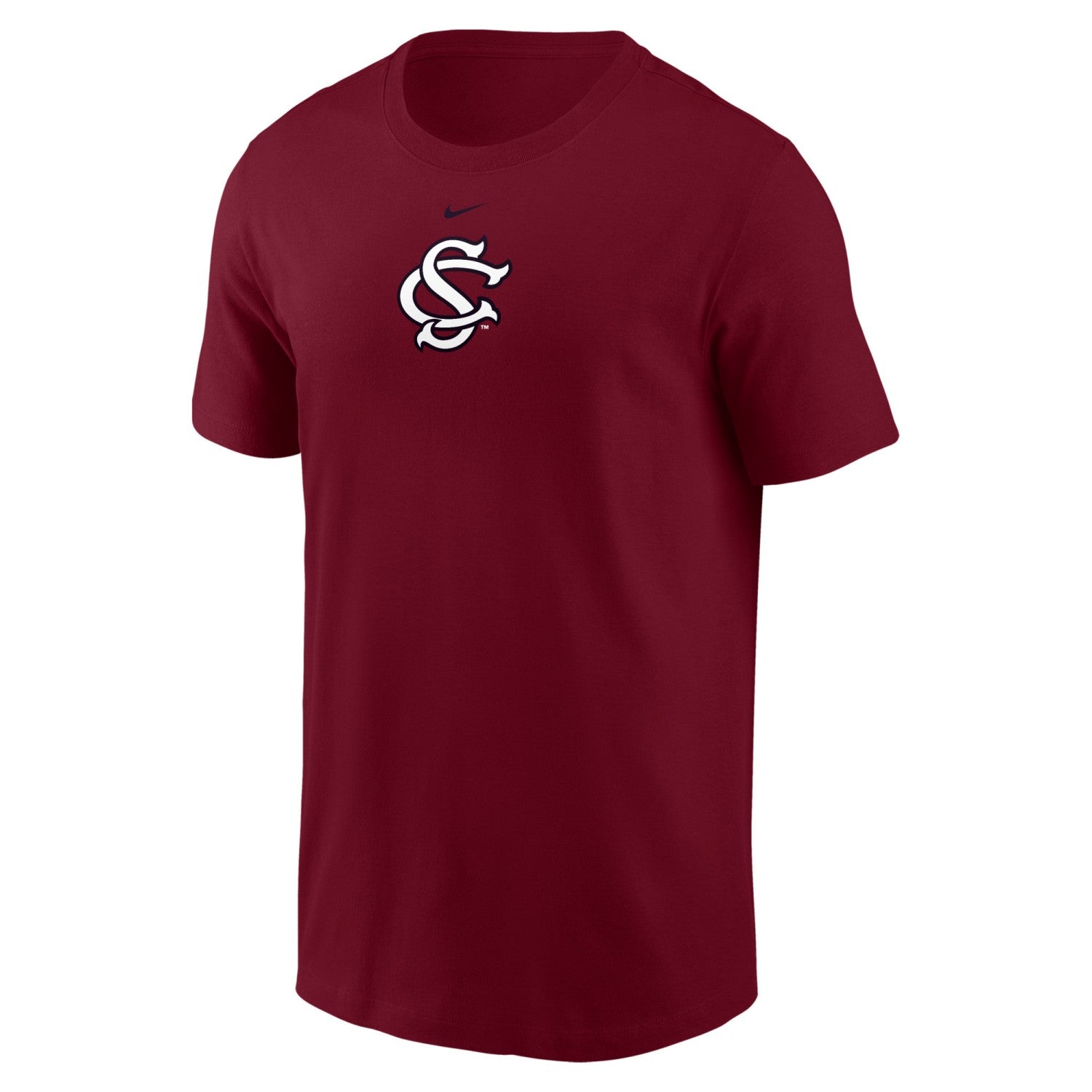 SOUTH CAROLINA GAMECOCKS GARNET INTERLOCKING SC NIKE LEGEND TEE