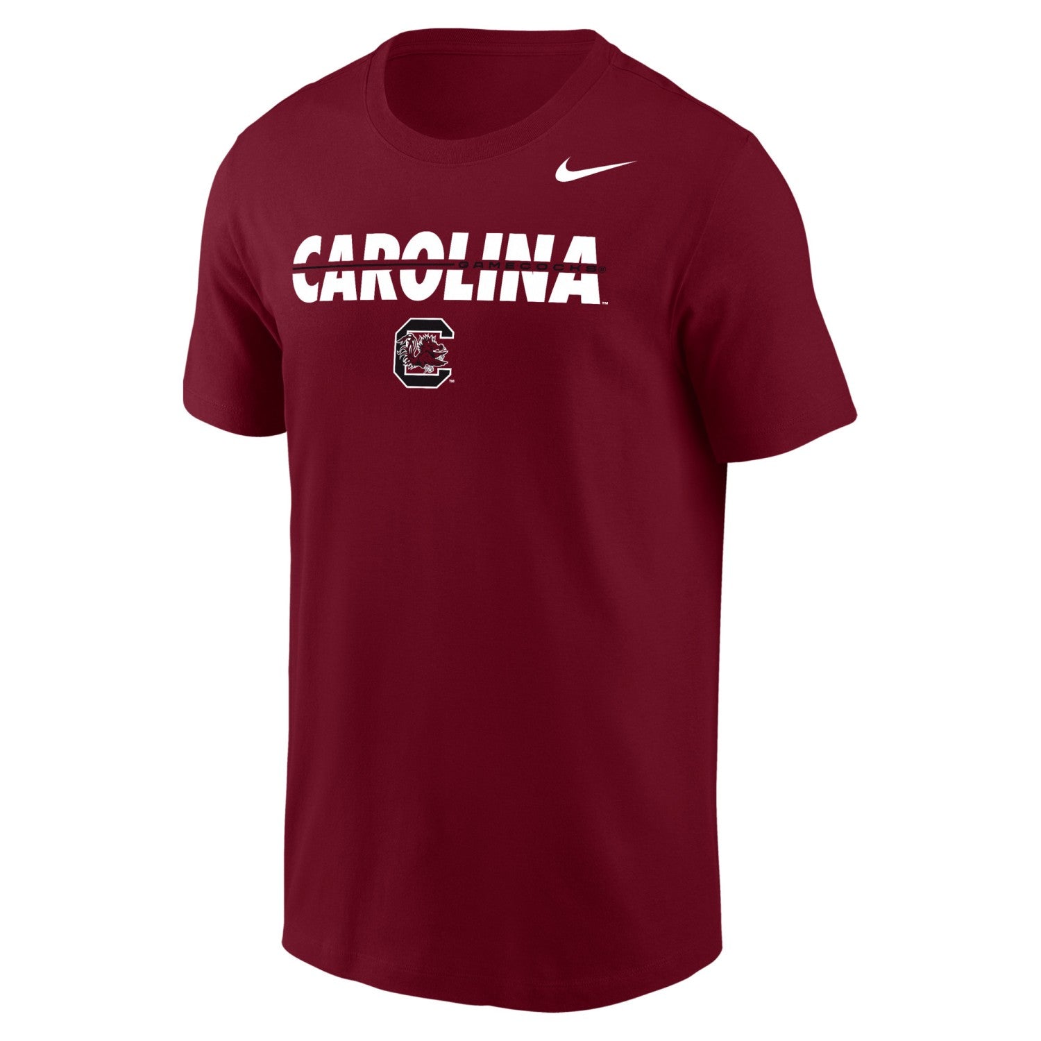 SOUTH CAROLINA GAMECOCKS GARNET SPLIT CAROLINA NIKE LEGEND TEE
