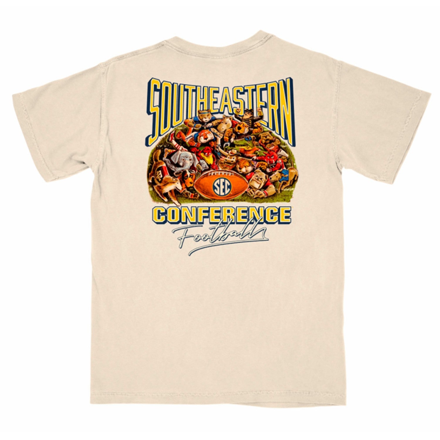SEC IVORY FALL MASCOT FOOTBALL TEE