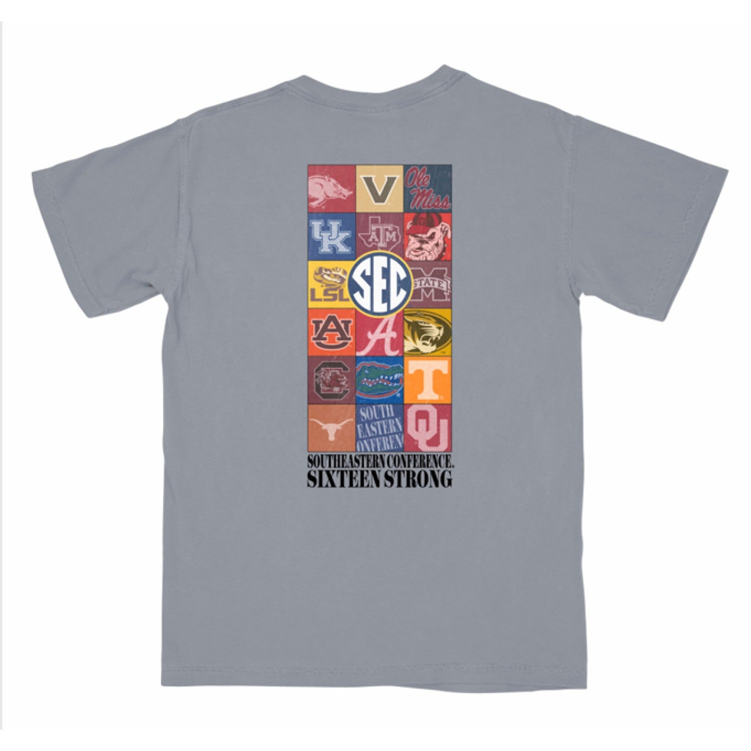 SEC GRAY 16 STRONG TOUR TEE
