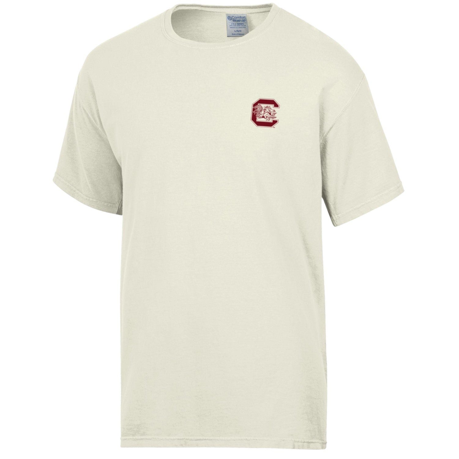 SOUTH CAROLINA GAMECOCKS IVORY MULTI LOGO COMFORT WASH TEE