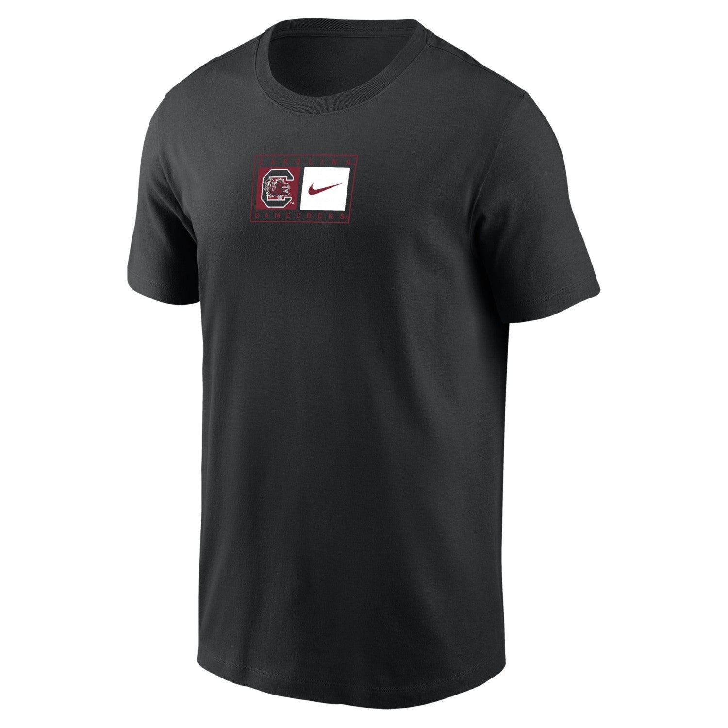 SOUTH CAROLINA GAMECOCKS BLACK BLOCK C SWOOSH NIKE DRIFIT COTTON TEE
