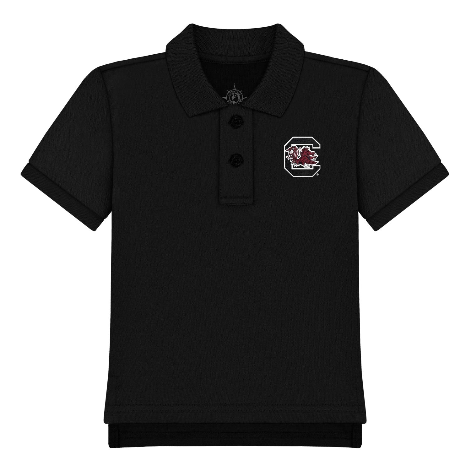 SOUTH CAROLINA GAMECOCKS BLACK TODDLER POLO