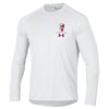 SOUTH CAROLINA GAMECOCKS WHITE VAULT GAMECOCK UA LONG SLEEVE TEE