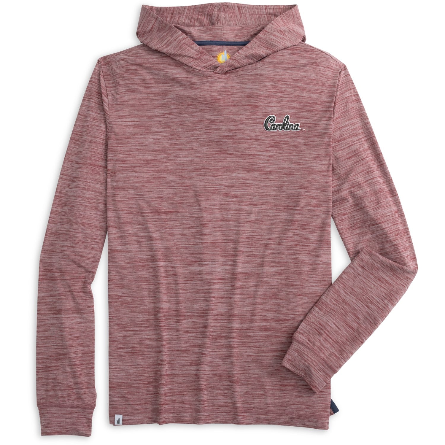 SOUTH CAROLINA GAMECOCKS GARNET SCRIPT LONG SLEEVE TALON HOODED TEE