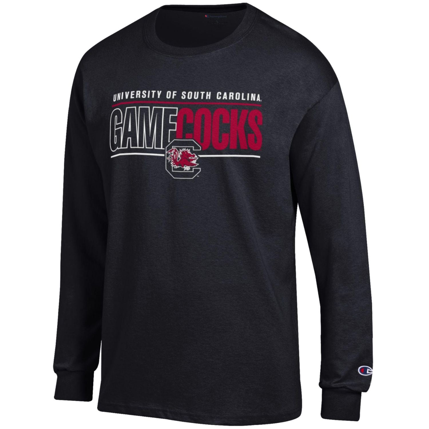 SOUTH CAROLINA GAMECOCKS CHAMPION BLACK GAMECOCKS LONGSLEEVE TEE