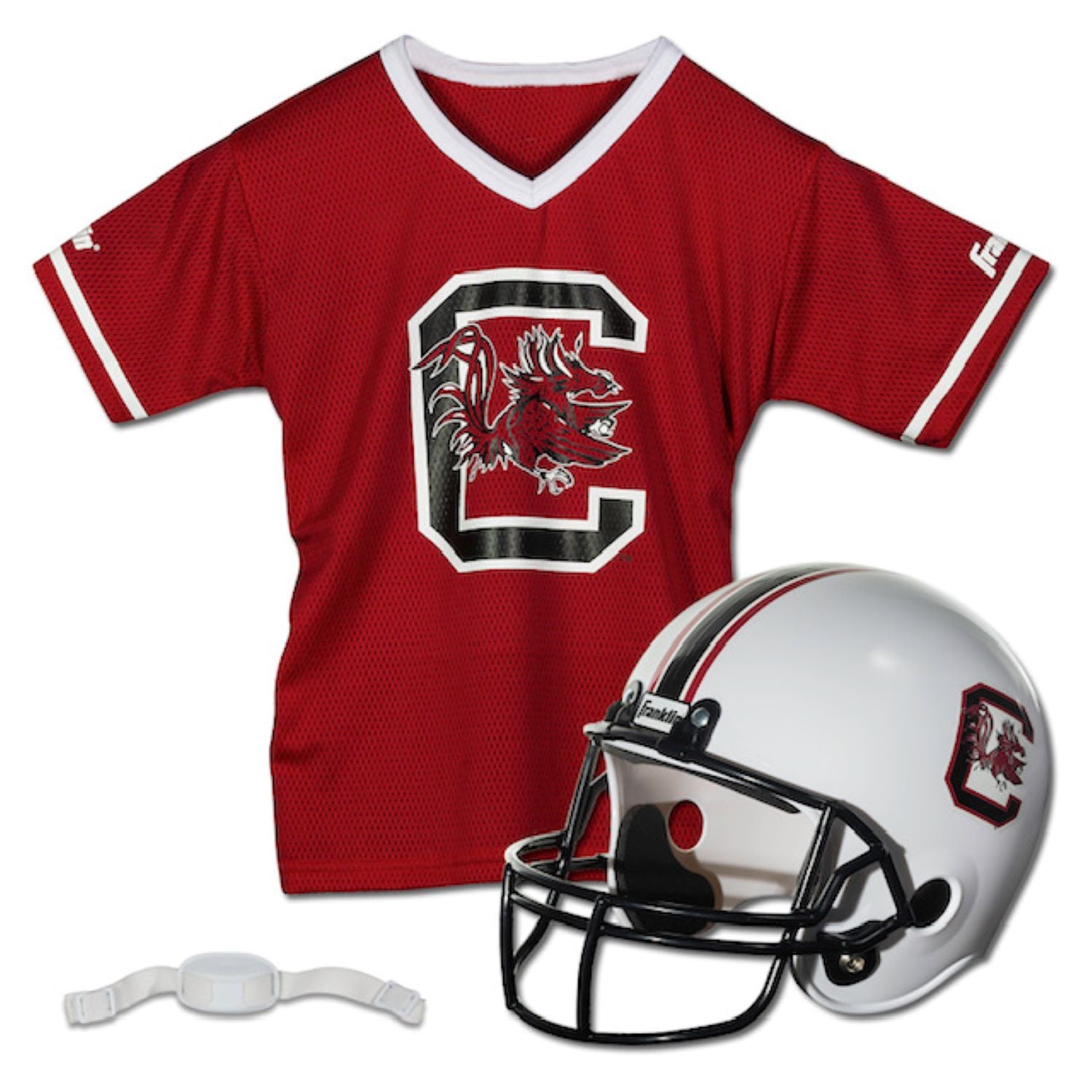 SOUTH CAROLINA GAMECOCKS FRANKLIN SPORTS YOUTH JERSEY AND HELMET SET