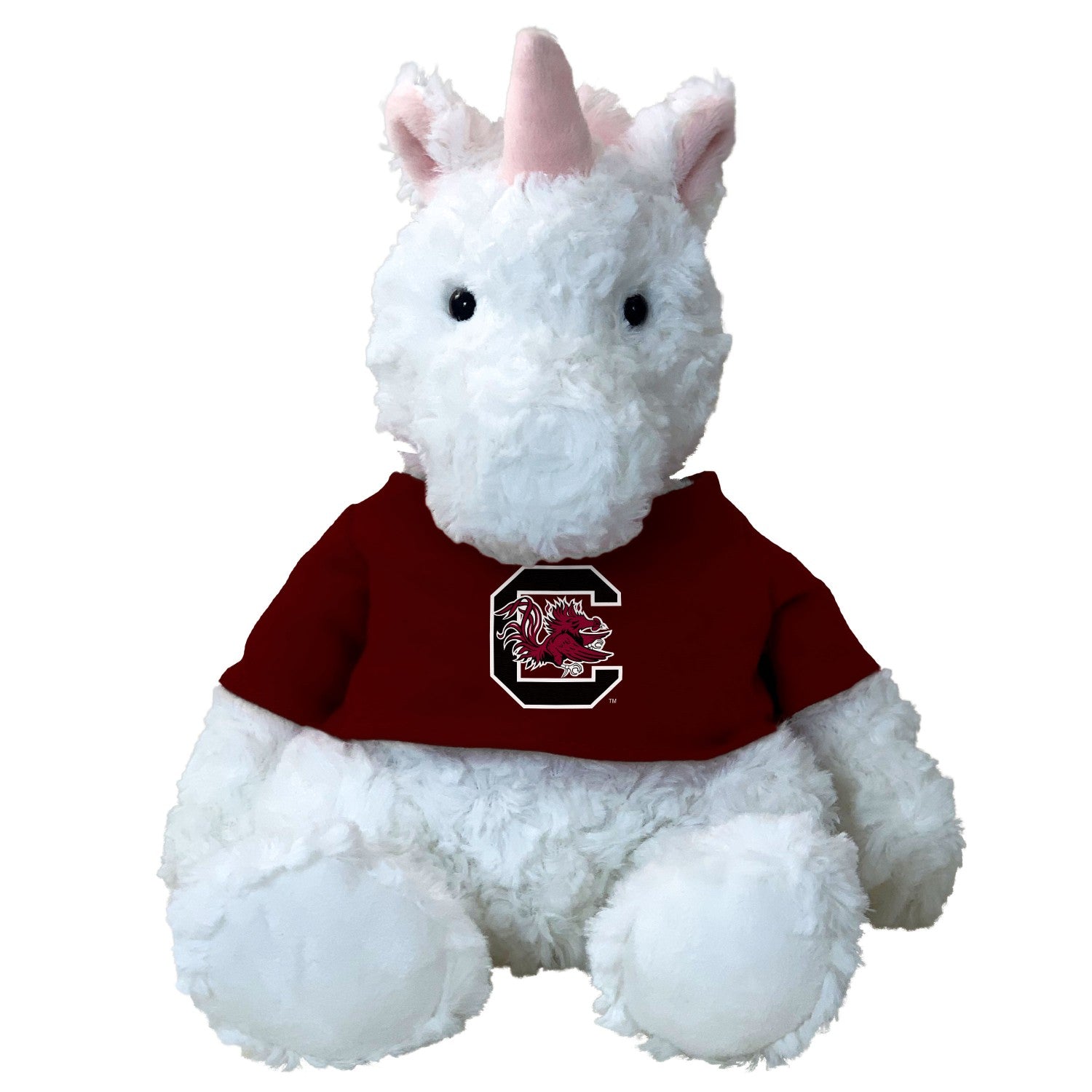 SOUTH CAROLINA STUFFED WHITE UNICORN WITH T-SHIRT