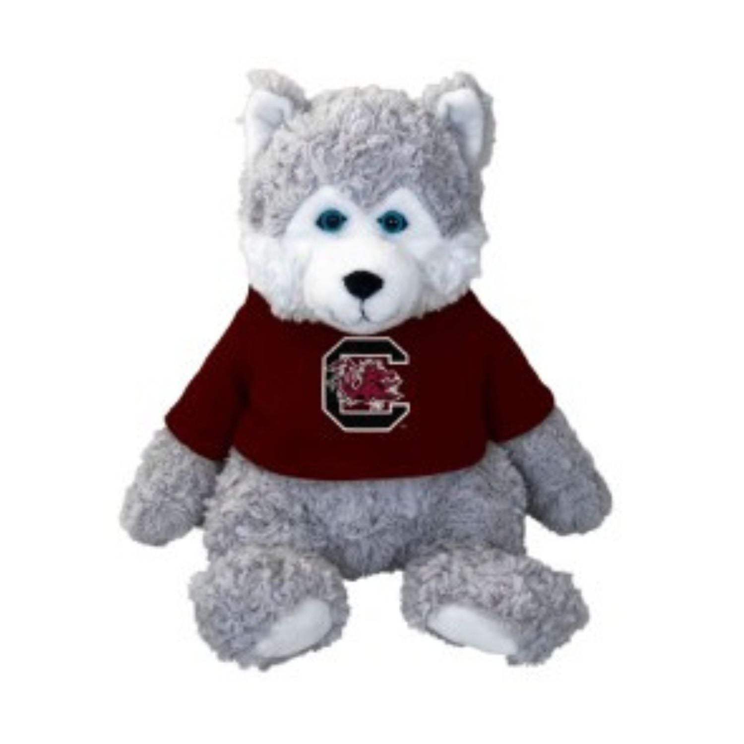 SOUTH CAROLINA GAMECOCKS STUFFED HUSKY CUDDLE BUDDY WITH CAROLINA TSHIRT