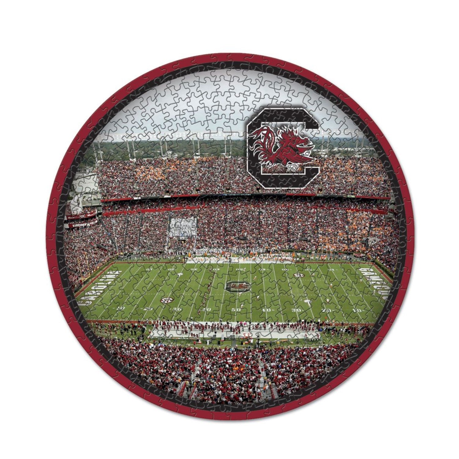 SOUTH CAROLINA GAMECOCKS 500PC ROUND STADIUM PUZZLE