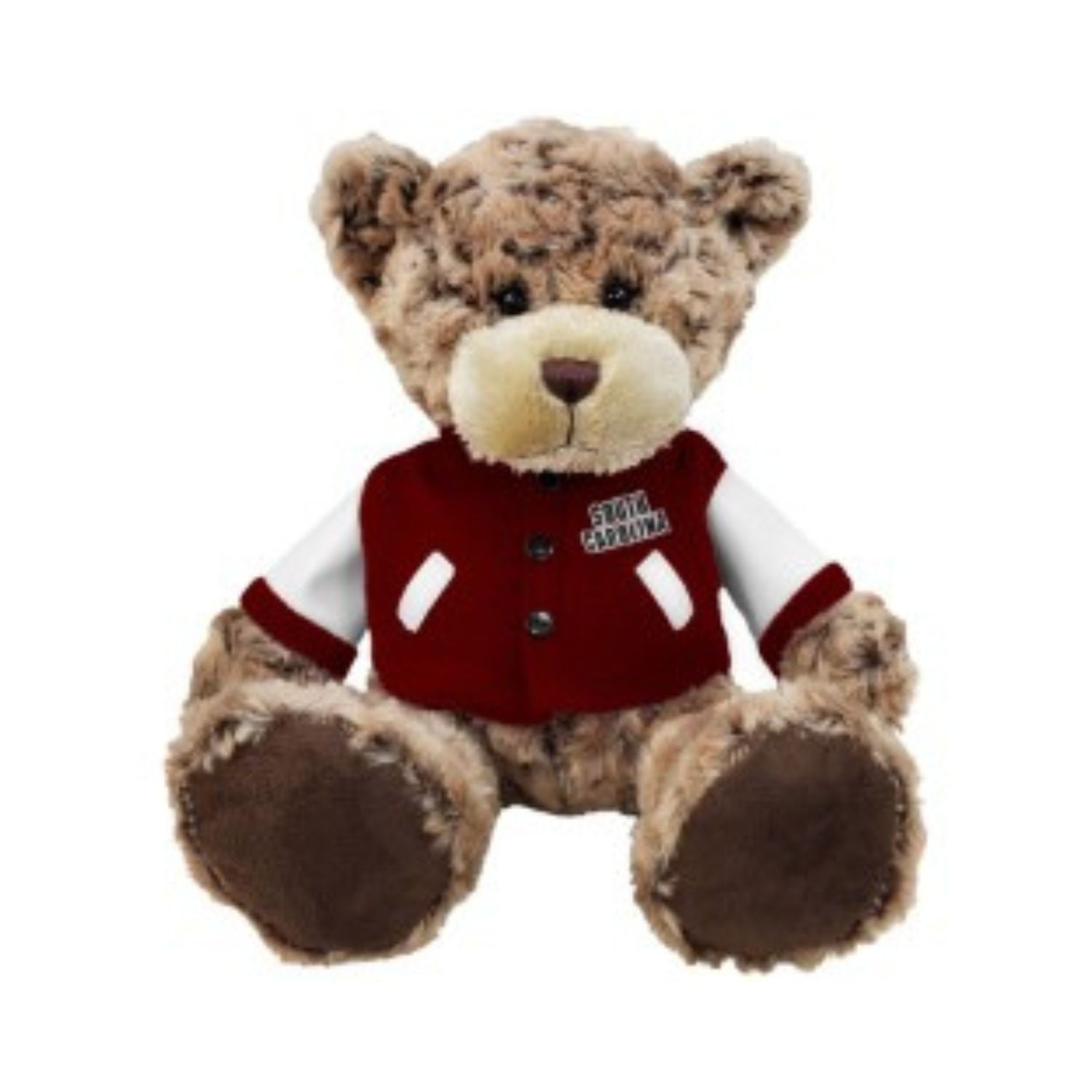 SOUTH CAROLINA GAMECOCKS STUFFED BEAR WITH LETTERMAN JACKET