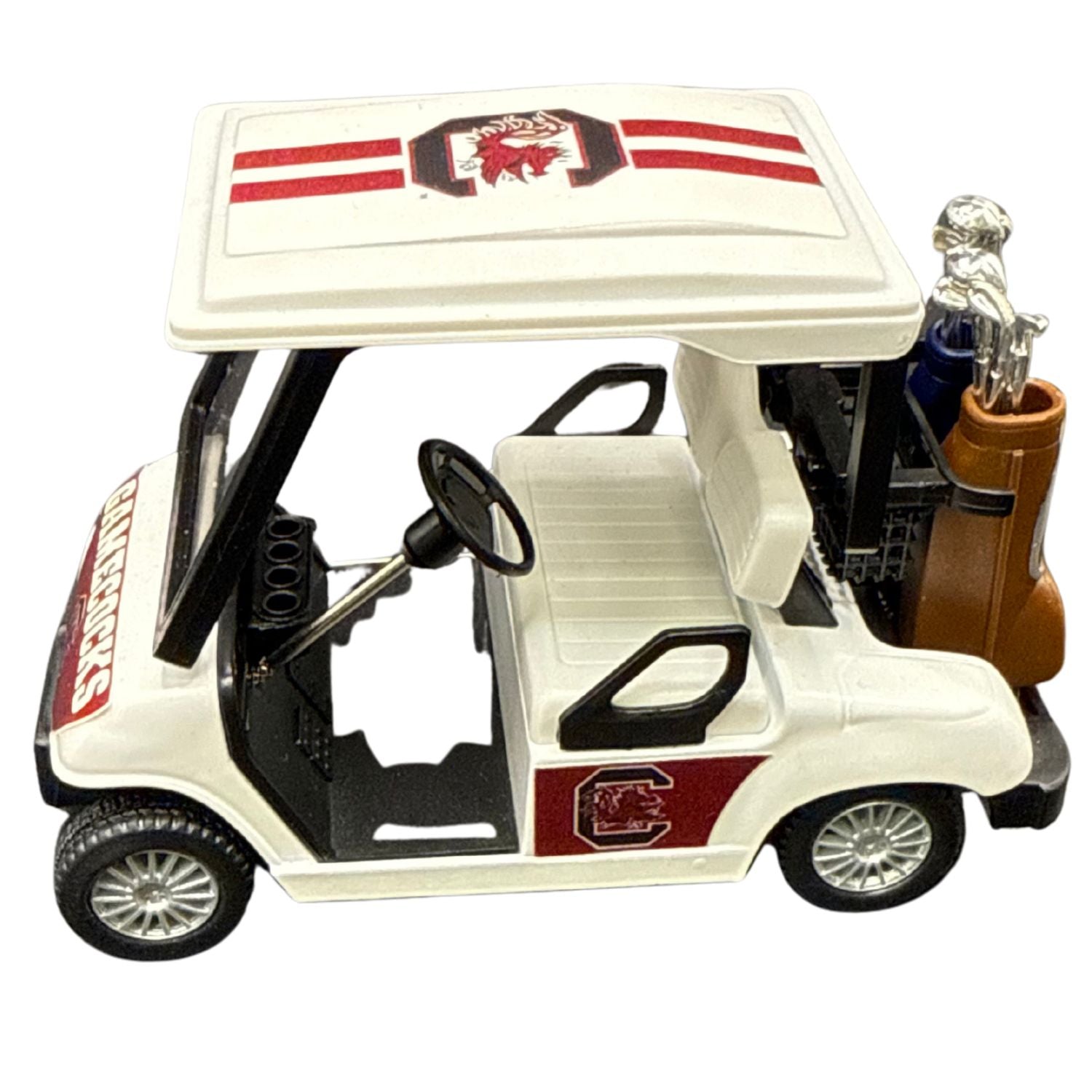 SOUTH CAROLINA GAMECOCKS WHITE GOLF CART