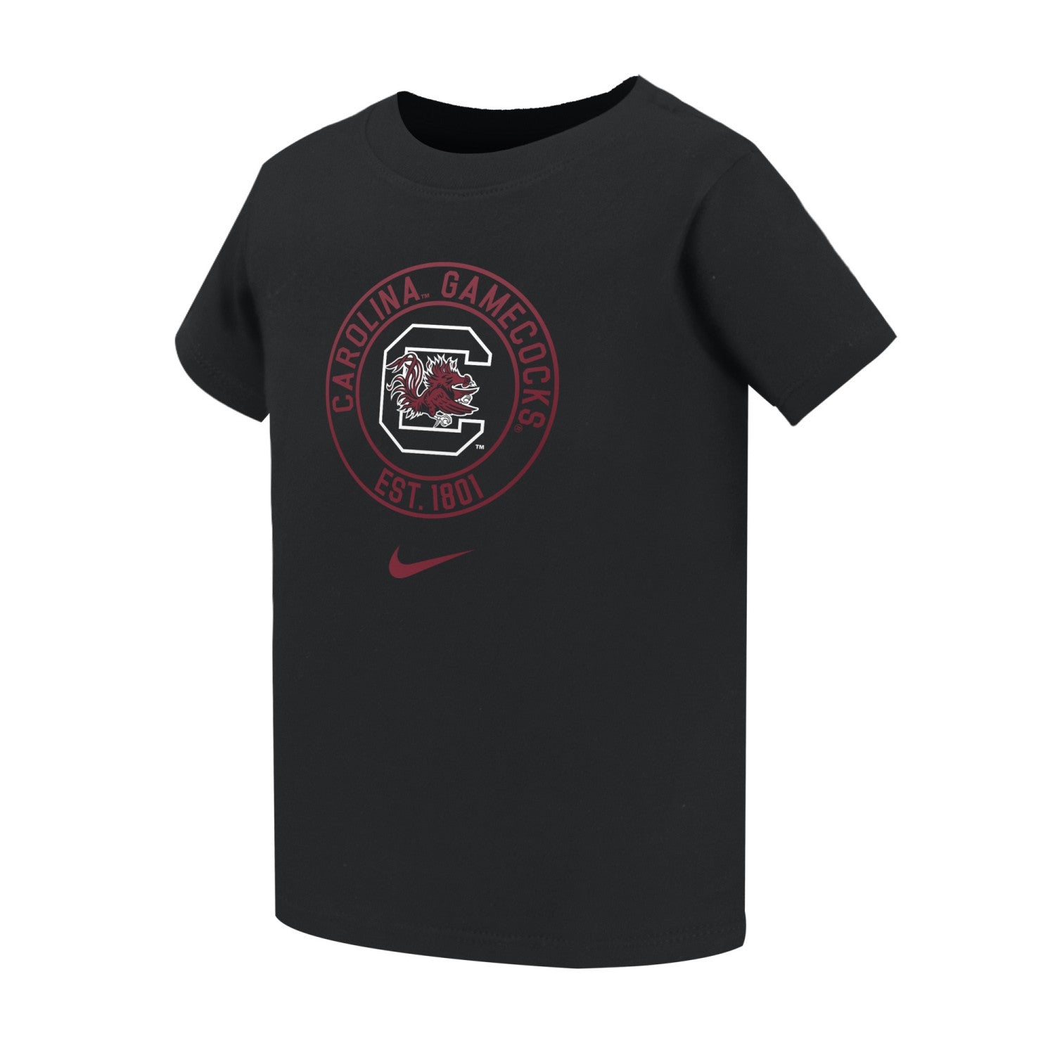 SOUTH CAROLINA GAMECOCKS BLACK BLOCK C CIRCLE NIKE TODDLER TEE
