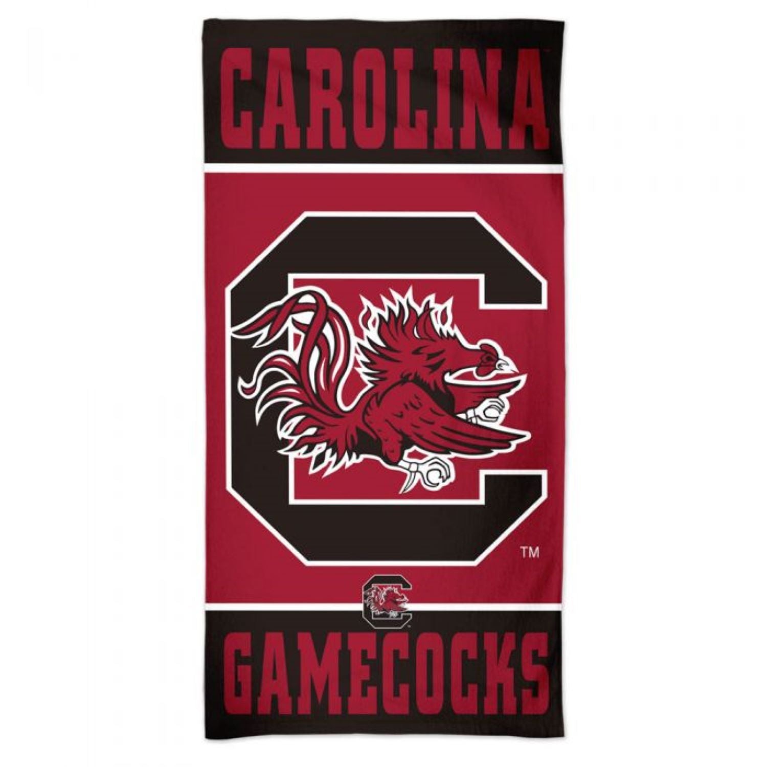 South Carolina Gamecocks Vertical Spectra Beach Towel 30"x60"