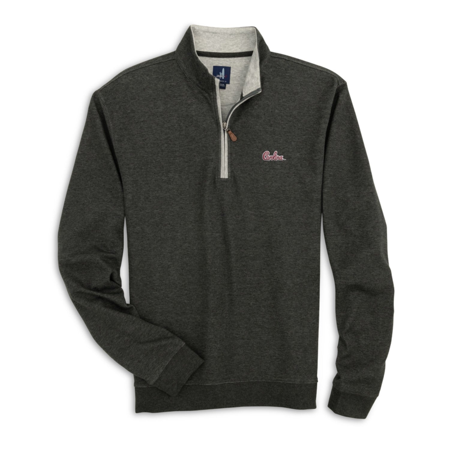SOUTH CAROLINA GAMECOCKS BLACK SCRIPT YOUTH SULLY 1/4 ZIP BY JOHNNIE-O