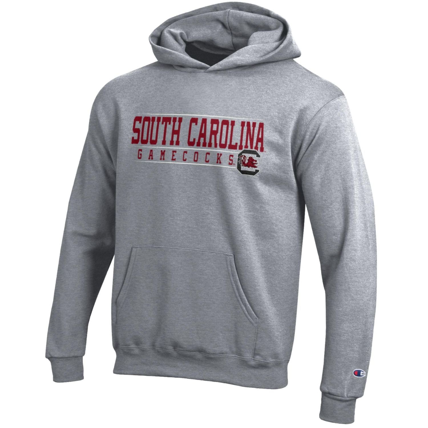 SOUTH CAROLINA GAMECOCKS CHAMPION YOUTH GRAY SC HOOD