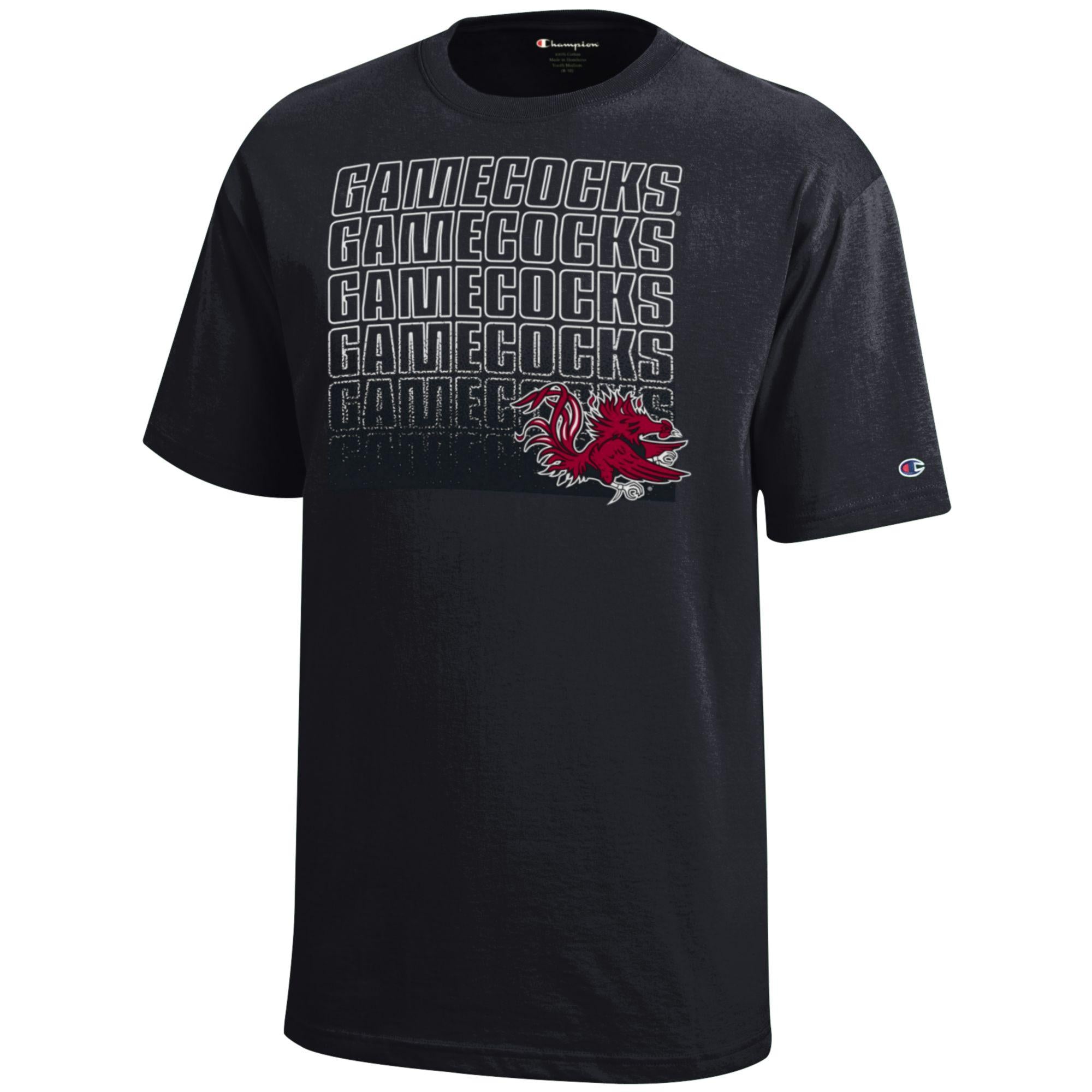 SOUTH CAROLINA GAMECOCKS BLACK REPEAT YOUTH TEE