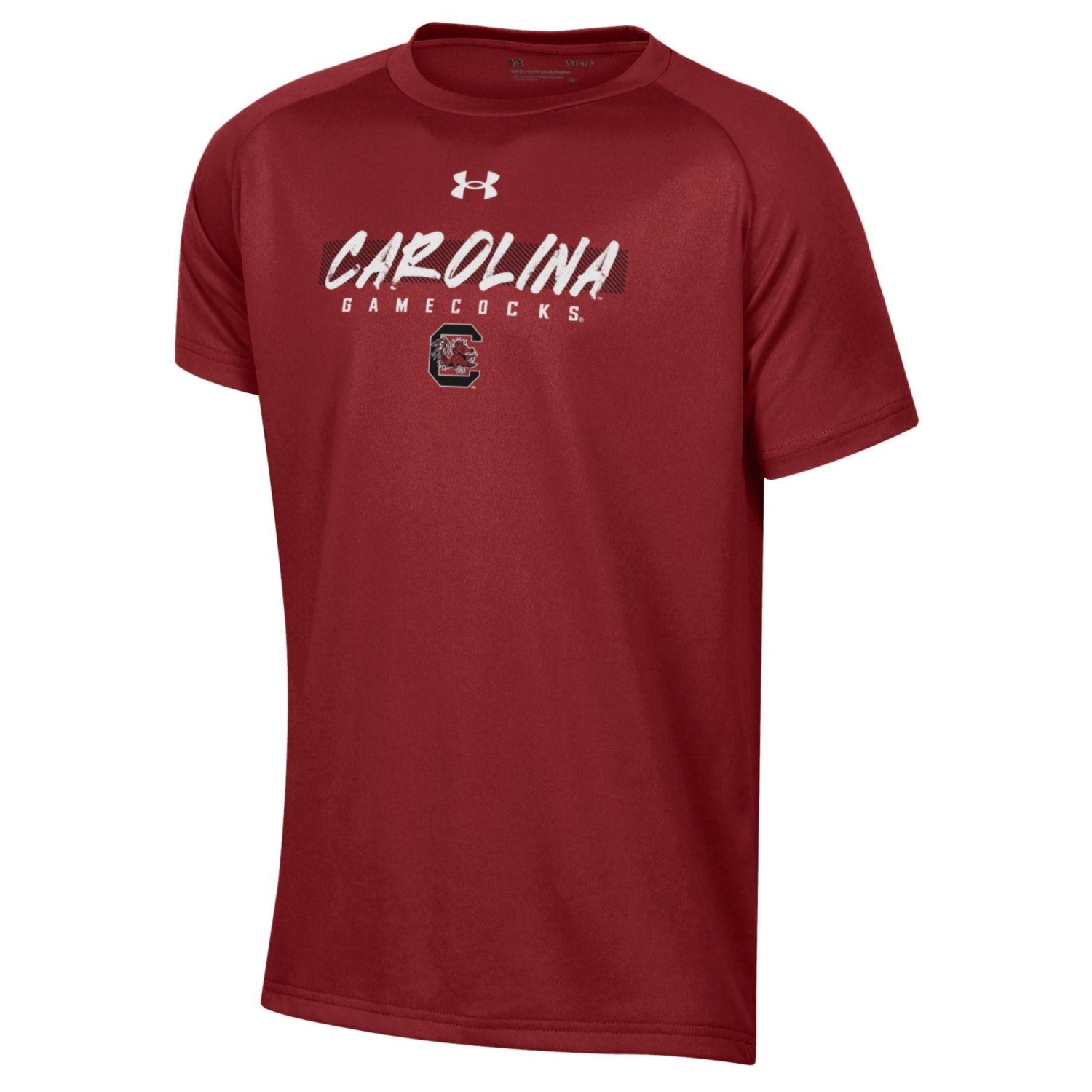 SOUTH CAROLINA GAMECOCKS GARNET YOUTH BRUSH CAROLINA TEE