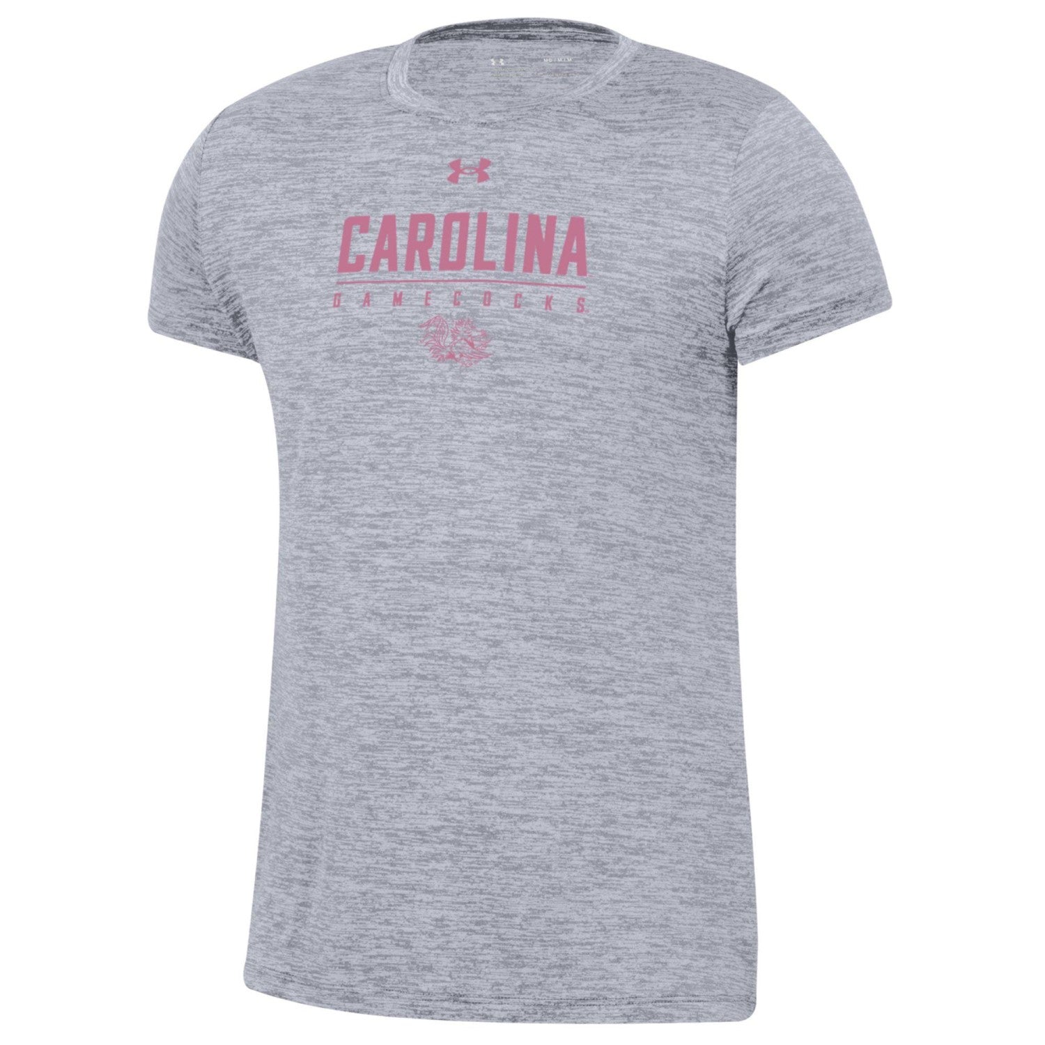 SOUTH CAROLINA GAMECOCKS GRAY WITH PINK CAROLINA GIRLS TEE