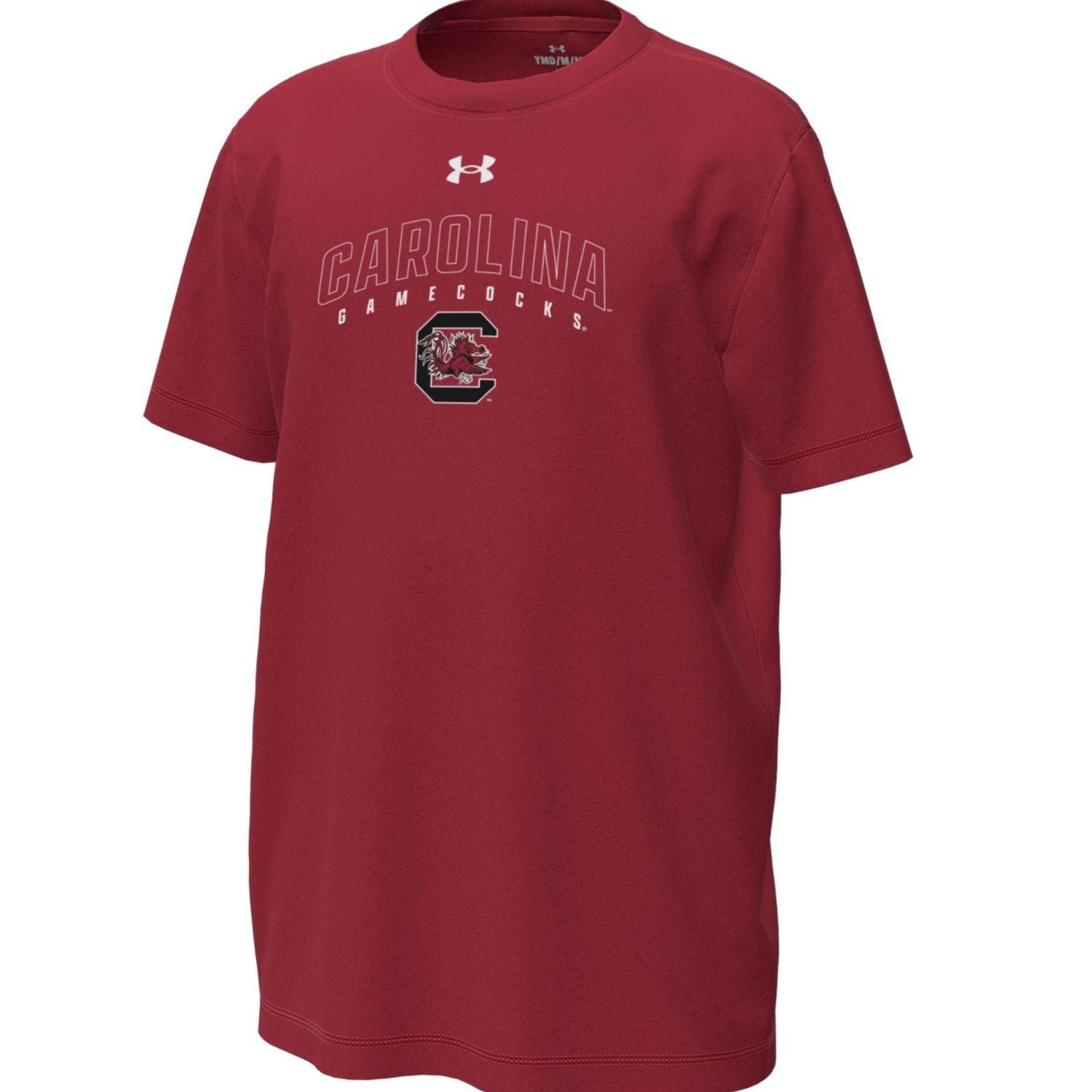 SOUTH CAROLINA GAMECOCKS UA YOUTH GARNET CAROLINA TECH STRETCH TEE