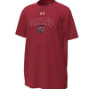 SOUTH CAROLINA GAMECOCKS UA GARNET YOUTH TECH STRETCH TEE