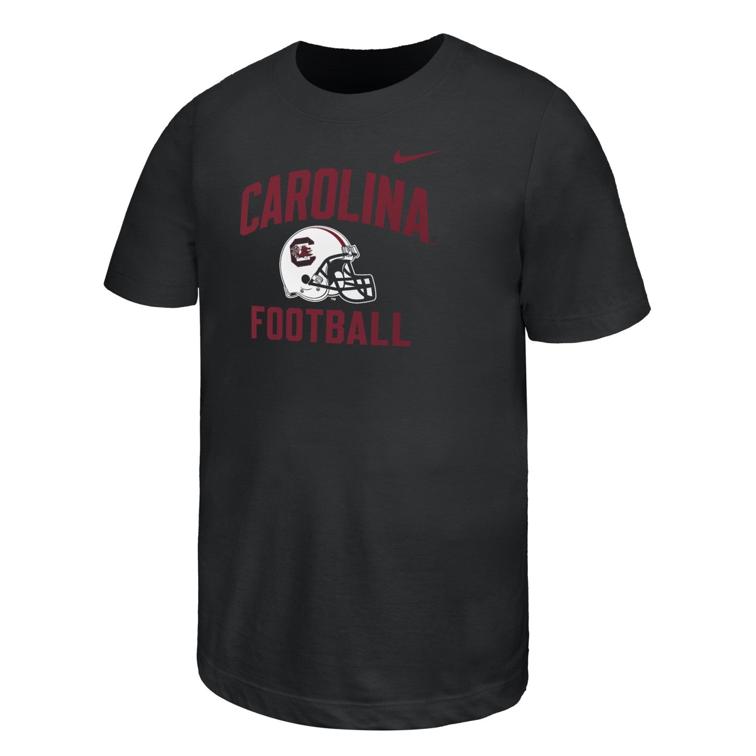 SOUTH CAROLINA GAMECOCKS BLACK HELMET NIKE CORE COTTON YOUTH TEE