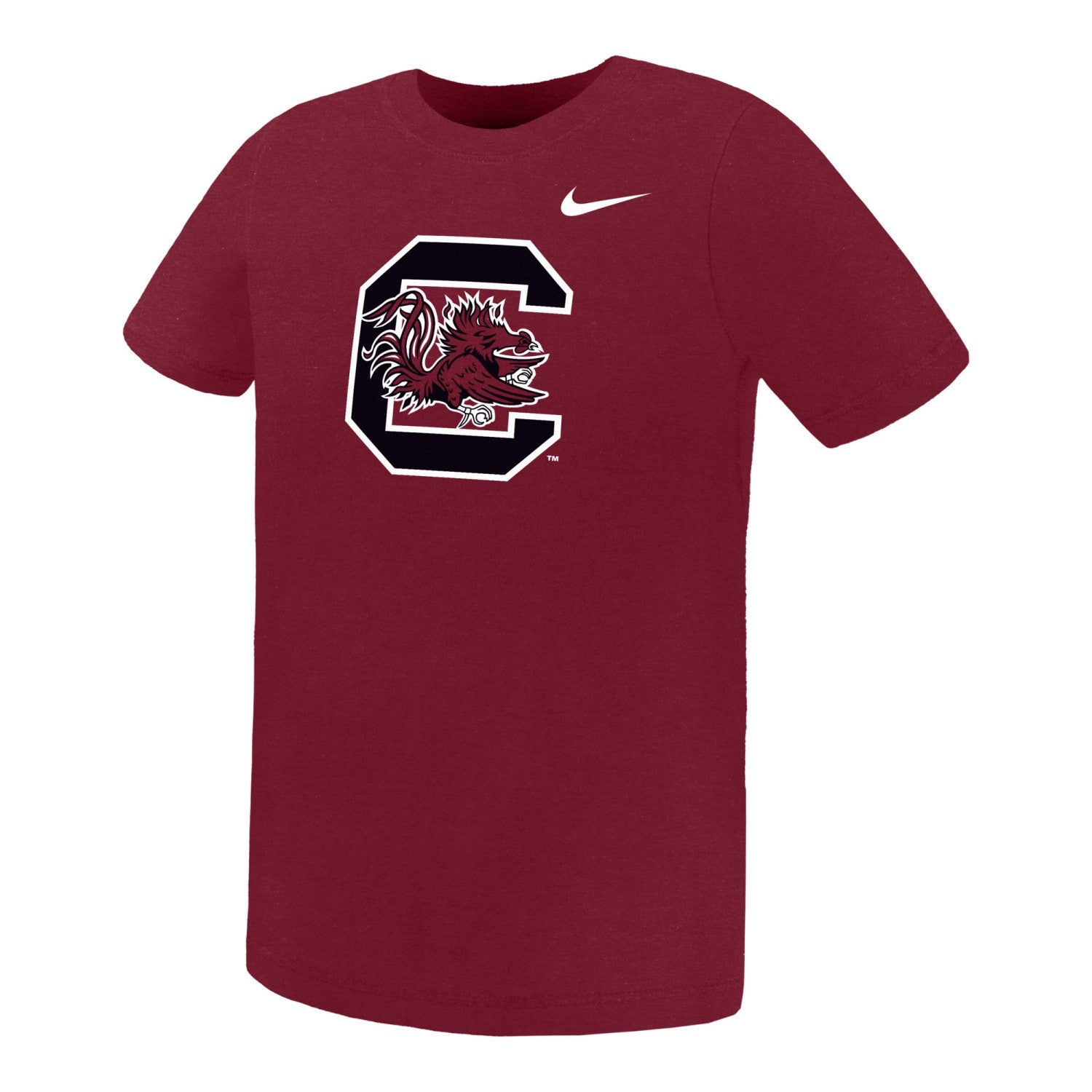 SOUTH CAROLINA GAMECOCKS GARNET BLOCK C NIKE PRESCHOOL TEE