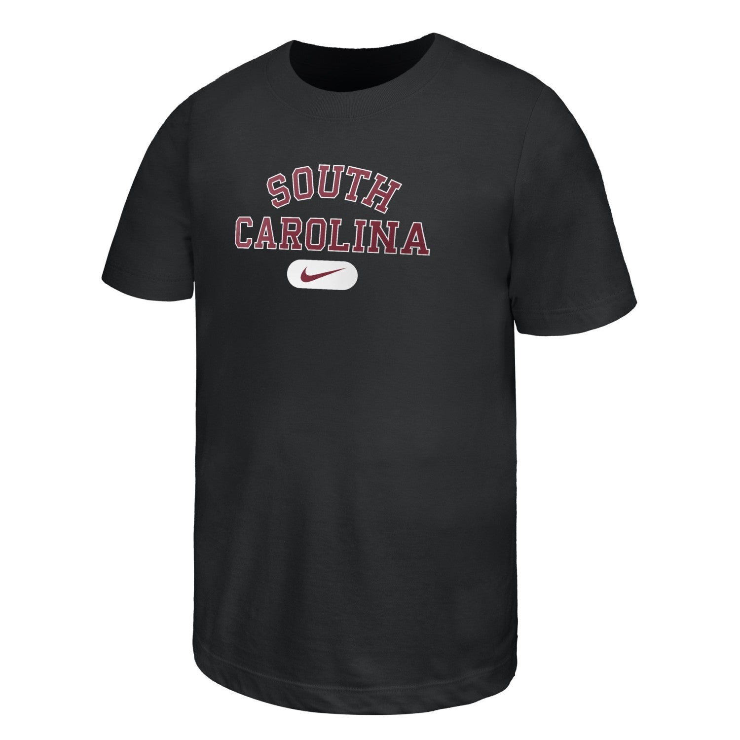 SOUTH CAROLINA GAMECOCKS BLACK ARCH SC WITH SWOOSH NIKE YOUTH CORE COTTON TEE