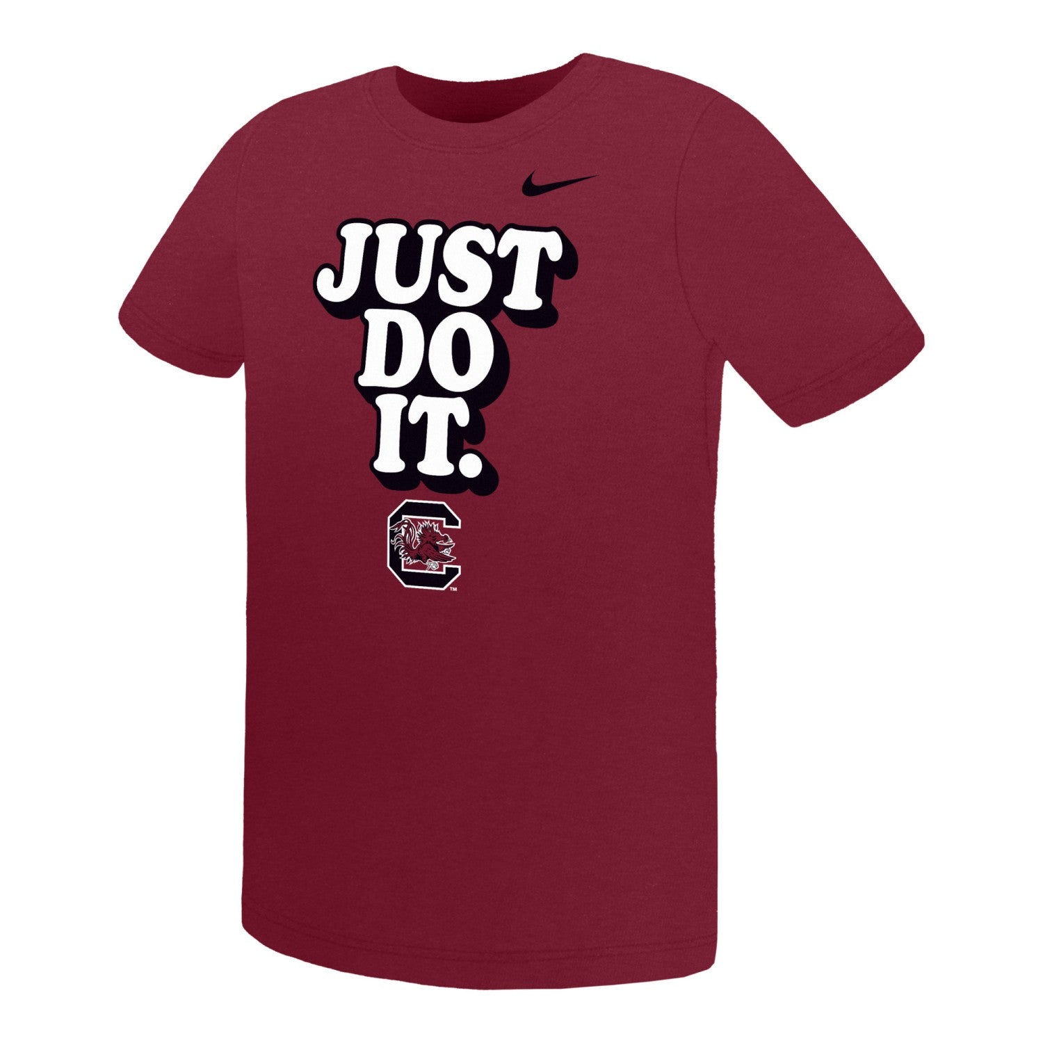 SOUTH CAROLINA GAMECOCKS GARNET NIKE JUST DO IT PRESCHOOL CORE COTTON TEE