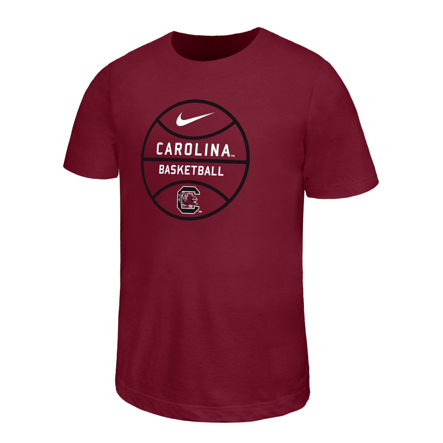 SOUTH CAROLINA GAMECOCKS GARNET CAROLINA BASKETBALL YOUTH NIKE LEGEND TEE