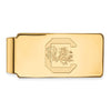 SOUTH CAROLINA STERLING SILVER GOLD PLATED BLOCK C MONEY CLIP
