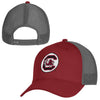 GARNET AND GRAY WITH BLOCK C IN CIRCLE UNDER ARMOUR TRUCKER HAT