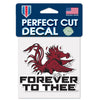 South Carolina Gamecock Forever To Thee 4&quot;x4&quot; Decal