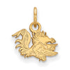 SOUTH CAROLINA GOLD PLATED STERLING SILVER EXTRA SMALL GAMECOCK PENDANT